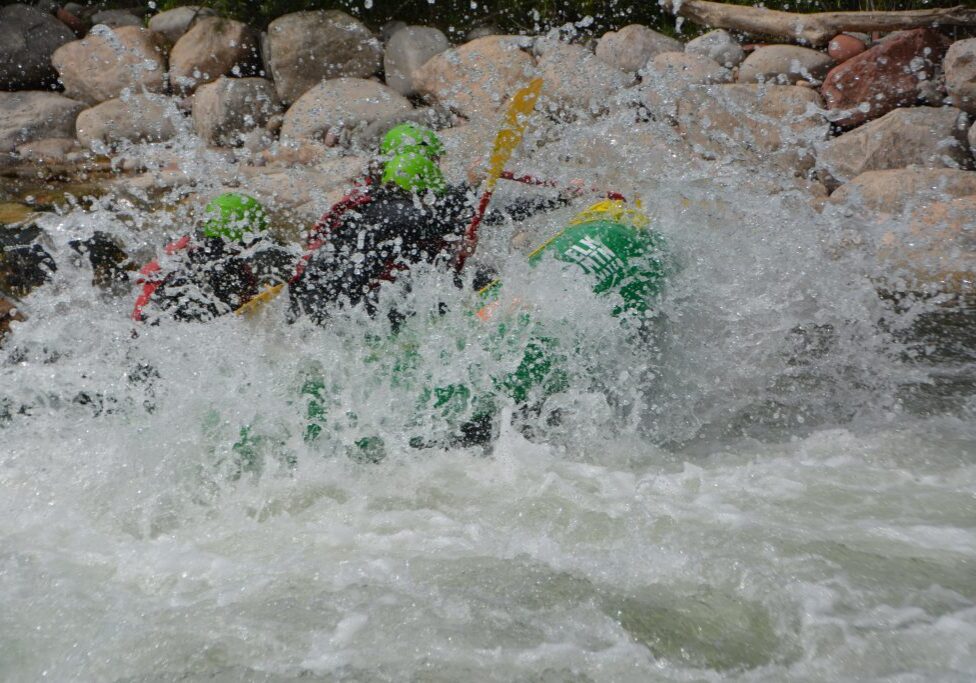 a group rafting on the Upper Roaring Fork