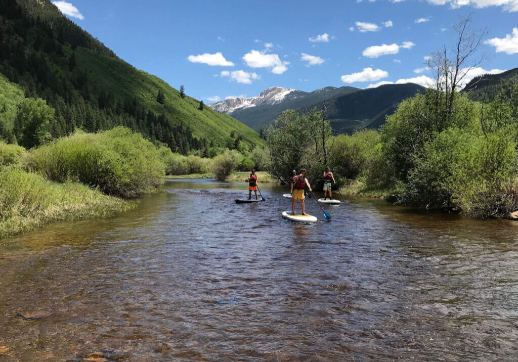 SUP-1 Stand up paddle board shuttle and rental in Aspen Colorado