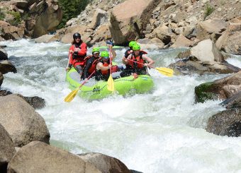 Pine Creek whitewater rafting in Colorado